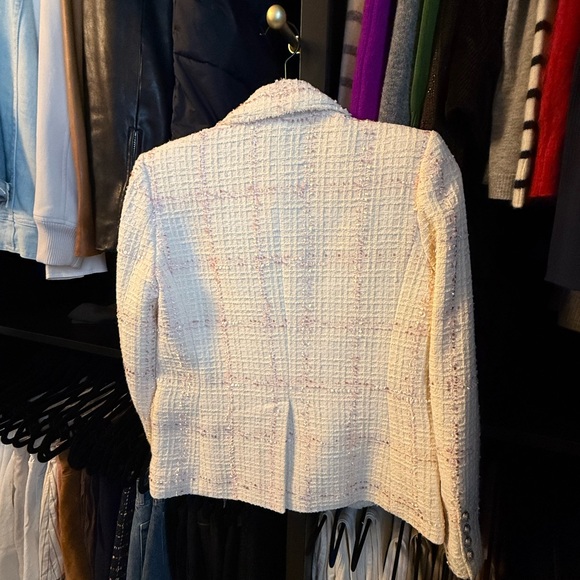 Generation Love Cream Tweed Blazer with Gold Buttons - Picture 2 of 3
